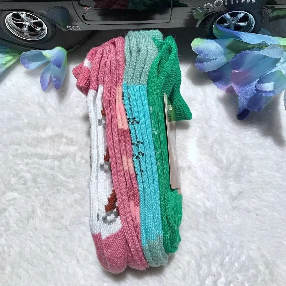 Minecraft NWT 6 Pairs No Show Socks Kids M (9-2.5)